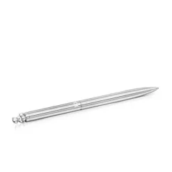 Silver-colored chromed Pen with Bold Bear