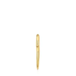 Single heart Hoop earring with 18kt gold plating over silver My Other Half