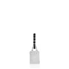 Single silver earring with motif Medallions