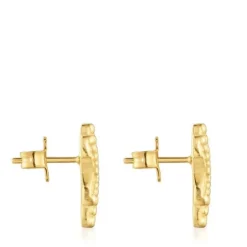 Small bear Earrings with 18kt gold plating over silver TOUS Grain