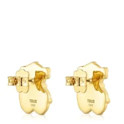 Small bear Earrings with 18kt gold plating over silver TOUS Grain