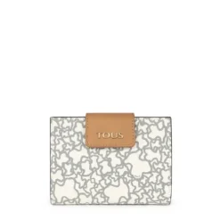 Small beige and black Kaos Mini wallet