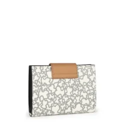 Small beige and black Kaos Mini wallet