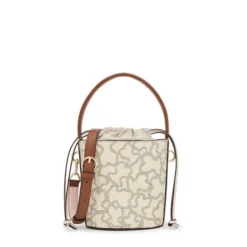 Small beige Bucket bag Kaos Icon