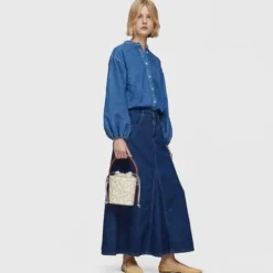 Small beige Bucket bag Kaos Icon