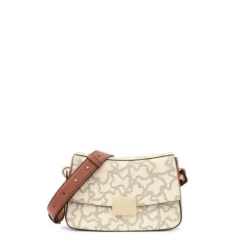 Small beige Kaos Icon Crossbody bag