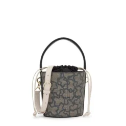 Small black Bucket bag Kaos Icon