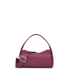 Small burgundy leather Duffel bag TOUS Miranda