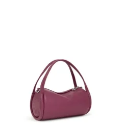 Small burgundy leather Duffel bag TOUS Miranda