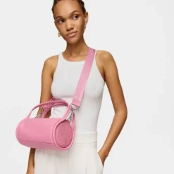 Small dark pink leather Duffel bag TOUS Miranda