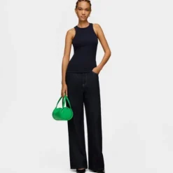 Small green leather Duffel bag TOUS Miranda