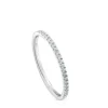 Small Half eternity ring in white gold with diamonds Les Classiques