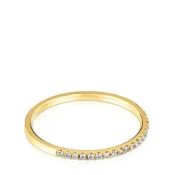 Small Half eternity ring in gold with diamonds Les Classiques
