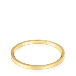 Small Half eternity ring in gold with diamonds Les Classiques