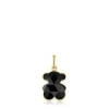 Small 18kt gold plating over silver bear Pendant with onyx bear motif TOUS Icon Color