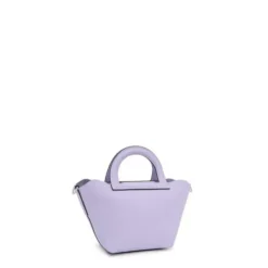 Small lilac-colored leather Shoulder bag TOUS Dora