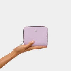 Small mauve New Dubai Saffiano Wallet