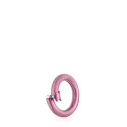 Small pink-colored silver Ring Hold