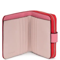 Small red New Dubai Saffiano Wallet