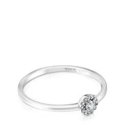 Small Ring in white gold with diamonds Les Classiques