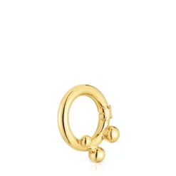 Small Ring with 18kt gold plating over silver and details Hold