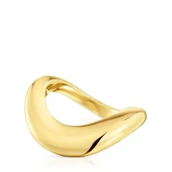 Small Ring with 18kt gold plating over silver Galia Basics