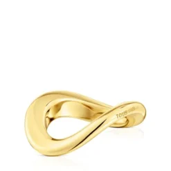 Small Ring with 18kt gold plating over silver Galia Basics