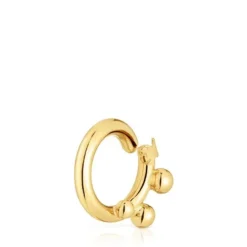 Small Ring with 18kt gold plating over silver and details Hold