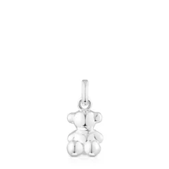 Small silver Bold Bear pendant