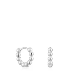 Small silver Hoop earrings Gloss