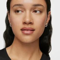 Small silver Hoop earrings Gloss