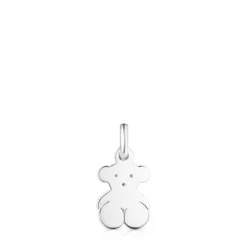 Small Silver Sweet Dolls bear Pendant