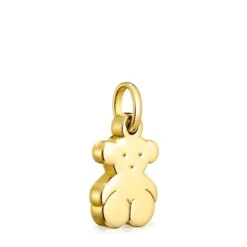 Small Silver Vermeil Sweet Dolls bear Pendant