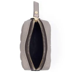 Small taupe colored Leather Sherton Change purse
