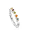 Small two-tone and gemstones Ring Sugar Party
