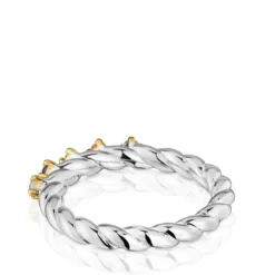 Small two-tone and gemstones Ring Sugar Party