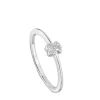 Small white-gold bear Ring with diamonds TOUS Grain