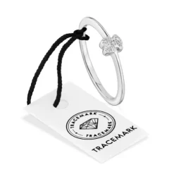 Small white-gold bear Ring with diamonds TOUS Grain