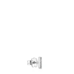 Small white-gold strip Single earring with diamonds TOUS Grain