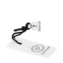 Small white-gold strip Single earring with diamonds TOUS Grain