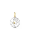 Small Yunque two-tone openwork pendant