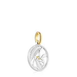 Small Yunque two-tone openwork pendant