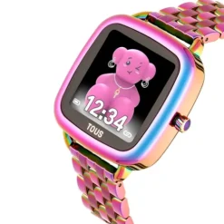 Smartwatch with iridescent IP steel bracelet D-Connect