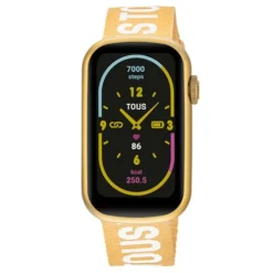 Smartwatch with nylon strap and white silicone strap T-Band