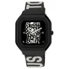 Smartwatch with nylon strap and lilac silicone strap B-Connect