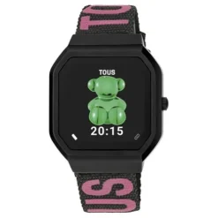 Smartwatch with nylon strap and green silicone strap B-Connect