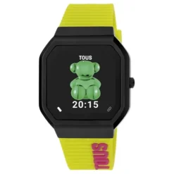 Smartwatch with nylon strap and green silicone strap B-Connect