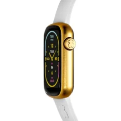 Smartwatch with nylon strap and white silicone strap T-Band