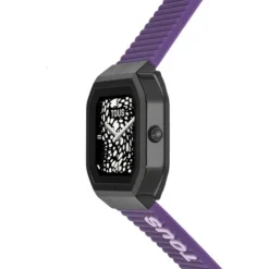 Smartwatch with nylon strap and lilac silicone strap B-Connect