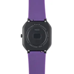 Smartwatch with nylon strap and lilac silicone strap B-Connect